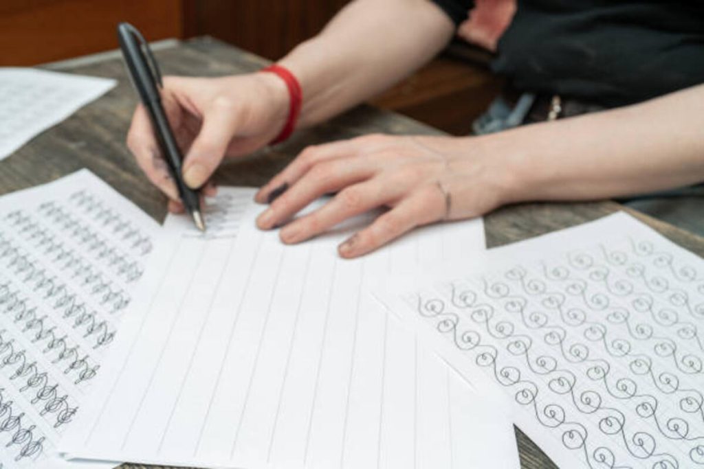 calligraphy training